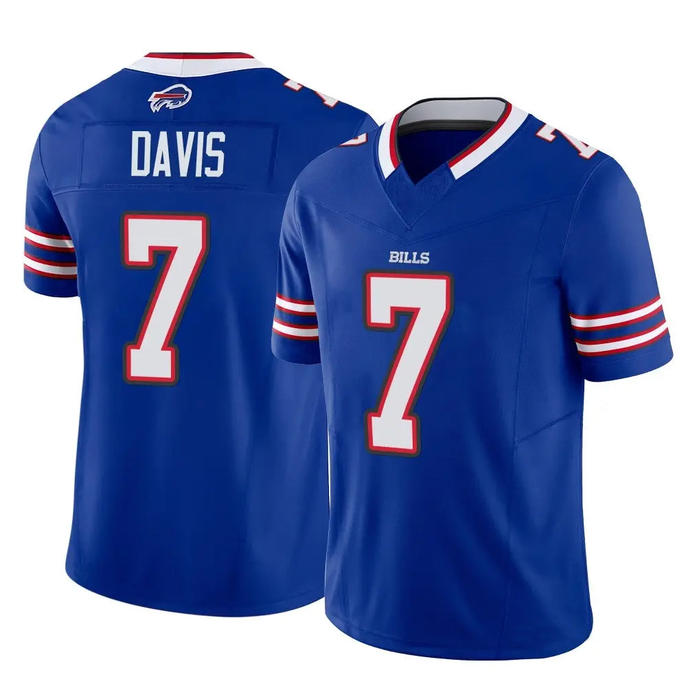 Rebec B.Bills #7 Ray Davis Player Royal Vapor F.U.S.E. Limited Game Stitched Jerseys