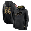 Rebec B.Bills #86 Dalton Kincaid Player Black Salute to Service Hoodies Hame Stitched Jerseys
