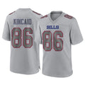 Rebec B.Bills #86 Dalton Kincaid Player Gray Fashion Home Game Stitched Jerseys