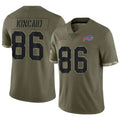Rebec B.Bills #86 Dalton Kincaid Player Olive Salute To Service Game Stitched Jerseys
