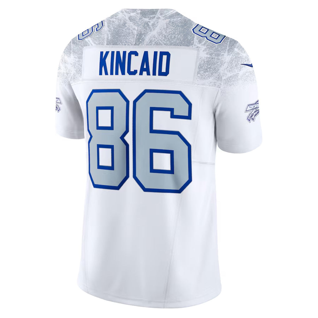 Rebec B.Bills #86 Dalton Kincaid Player White Rivalries Collection Vapor Limited Stitched Jerseys