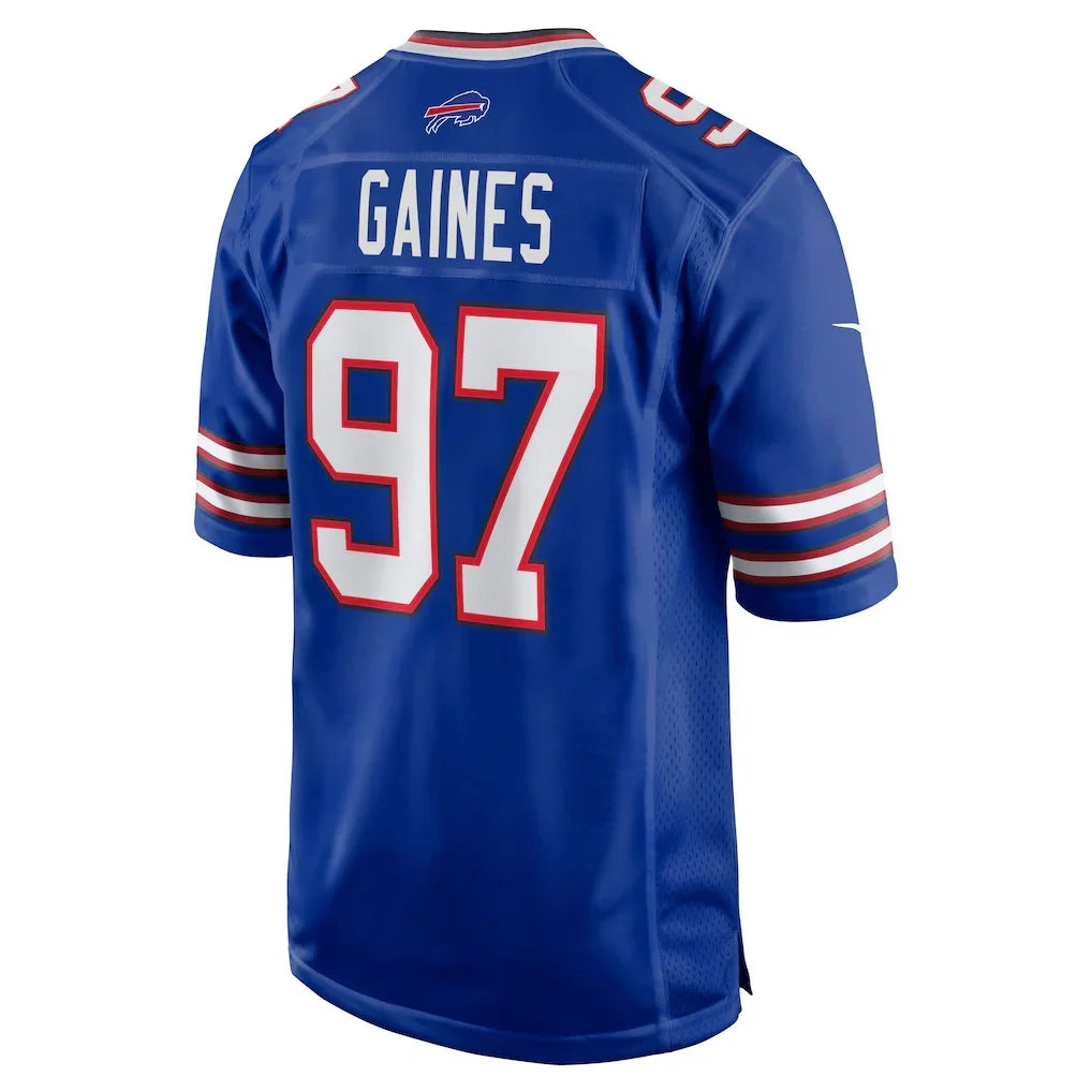 Rebec B.Bills #97 Greg Gaines Royal Team Game Jersey