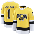Rebec B.Bruins #1 Jeremy Swayman Gold 2026 Stadium Series Premium Stitched Jerseys
