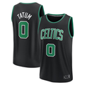 Rebec B.Celtics #0 Jayson Tatum  Black Fast Break Replica Player Jerseys - Statement Edition