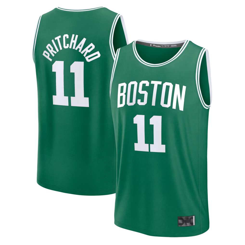 Rebec B.Celtics #11 Payton Pritchard  Kelly Green Fast Break Replica Jerseys - Icon Edition