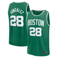 Rebec B.Celtics #28 Hugo Gonzalez  Kelly Green 2025  Draft First Round Pick Fast Break Replica Jerseys - Icon Edition