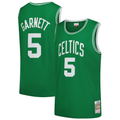 Rebec B.Celtics #5 Kevin Garnett Mitchell & Ness Kelly Green 200708 Hardwood Classics Swingman Jerseys