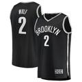 Rebec B.Nets #2 Daniel Wolf  Black Fast Break Replica Jerseys - Icon Edition