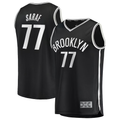 Rebec B.Nets #77 Ben Saraf  Black Fast Break Replica Jerseys - Icon Edition