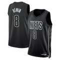 Rebec B.Nets #8 Egor Dëmin  Black Swingman Jerseys - Statement Edition
