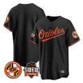 Rebec B.Orioles Black 30th Anniversary of 2131 Home Game Blank Player Stitched Jerseys