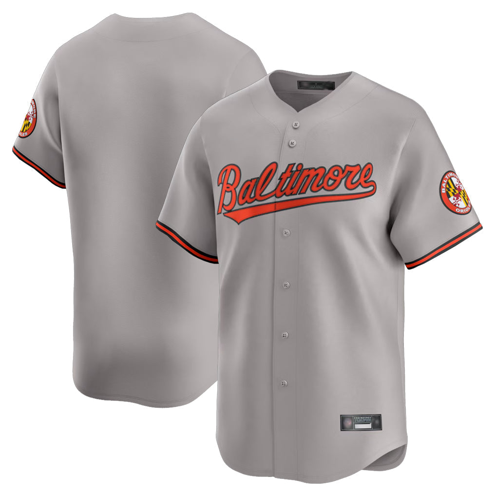Rebec B.Orioles Gray Limited Home Game Blank Player Stitched Jerseys