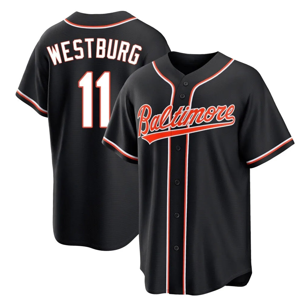 Rebec B.Orioles #11 Jordan Westburg Player Black Snake Skin City Home Game Stitched Jerseys