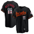Rebec B.Orioles #11 Jordan Westburg Player Black USA 250 Fourth of July Home Game Stitched Jerseys