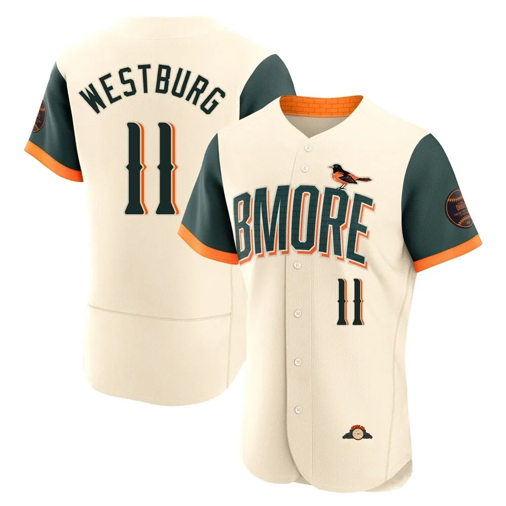 Rebec B.Orioles #11 Jordan Westburg Player Cream 2026 City Connect Limited Elite Home Game Stitched Jerseys