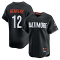 Rebec B.Orioles #12 Dylan Beavers Player Black City Connect Limited Home Game Stitched Jerseys