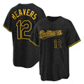 Rebec B.Orioles #12 Dylan Beavers Player Black Snake Skin City Home Game Stitched Jerseys