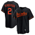 Rebec B.Orioles #2 Gunnar Henderson Player Black Home Game Stitched Jerseys