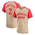 Rebec B.Orioles #2 Gunnar Henderson Player Cream American League All-Star Limited Elite Home Game Stitched Jerseys