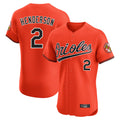 Rebec B.Orioles #2 Gunnar Henderson Player Orange Limited Elite Home Game Stitched Jerseys