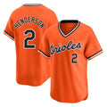 Rebec B.Orioles #2 Gunnar Henderson Player Orange T-shirt Limited Home Game Stitched Jerseys