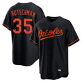 Rebec B.Orioles #35 Adley Rutschman Black Home Game Stitched Jerseys