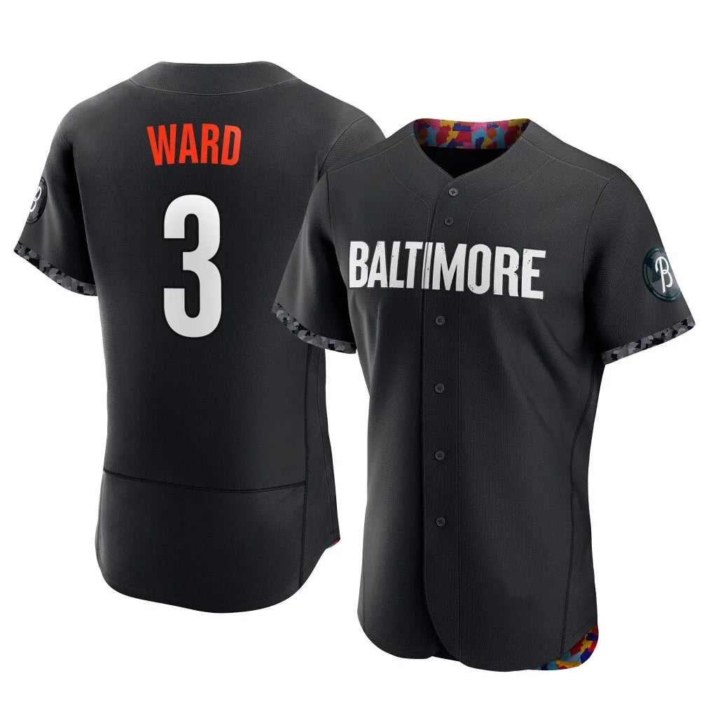 Rebec B.Orioles #3 Taylor Ward Player Black City Connect Limited Elite Home Game Stitched Jerseys
