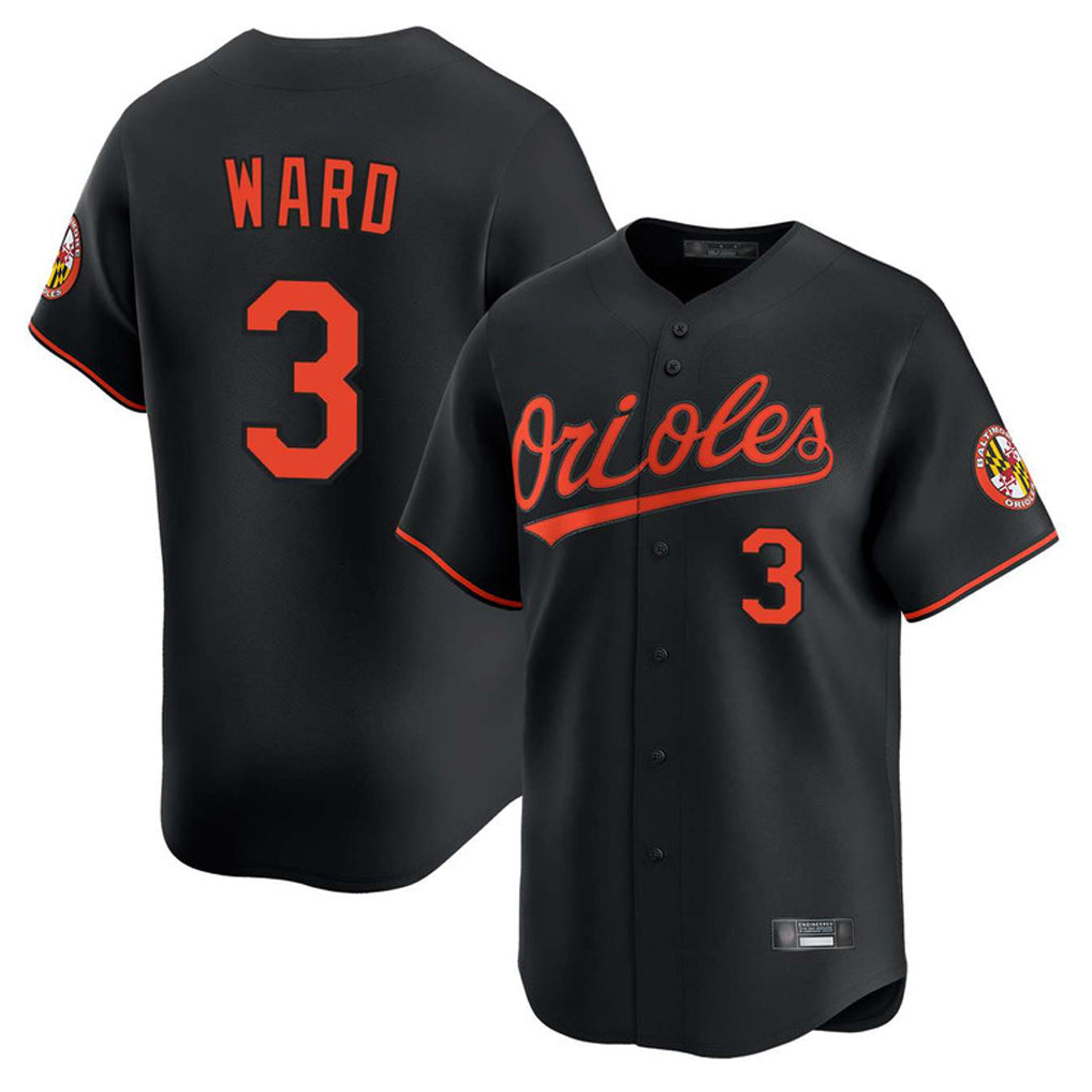 Rebec B.Orioles #3 Taylor Ward Player Black Limited Home Game Stitched Jerseys