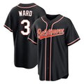 Rebec B.Orioles #3 Taylor Ward Player Black Out Home Game Stitched Jerseys