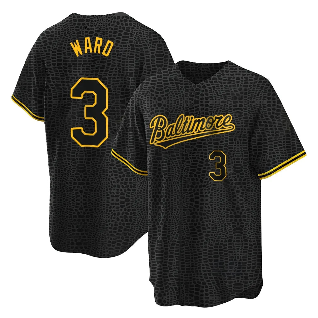 Rebec B.Orioles #3 Taylor Ward Player Black Snake Skin City Home Game Stitched Jerseys