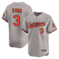 Rebec B.Orioles #3 Taylor Ward Player Gray Limited Home Game Stitched Jerseys