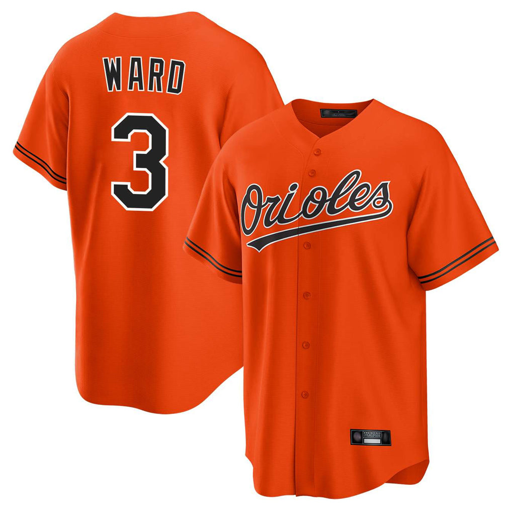 Rebec B.Orioles #3 Taylor Ward Player Orange Home Game Stitched Jerseys