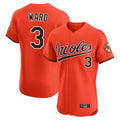 Rebec B.Orioles #3 Taylor Ward Player Orange Limited Elite Home Game Stitched Jerseys