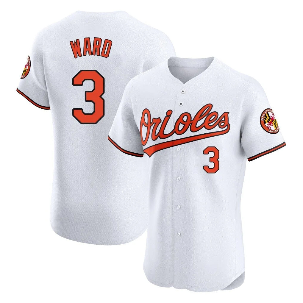 Rebec B.Orioles #3 Taylor Ward Player White Limited Elite Home Game Stitched Jerseys