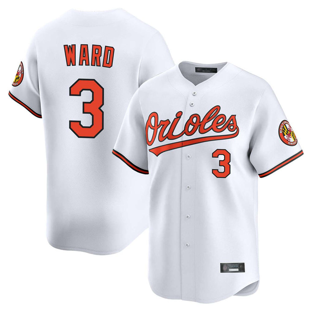 Rebec B.Orioles #3 Taylor Ward Player White Limited Home Game Stitched Jerseys