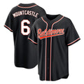 Rebec B.Orioles #6 Ryan Mountcastle Player Black Out Home Game Stitched Jerseys