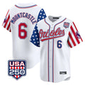 Rebec B.Orioles #6 Ryan Mountcastle Player White USA 250 Independence Day Vapor Premier Home Game Stitched Jerseys