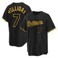 Rebec B.Orioles #7 Jackson Holliday Player Black Snake Skin City Home Game Stitched Jerseys