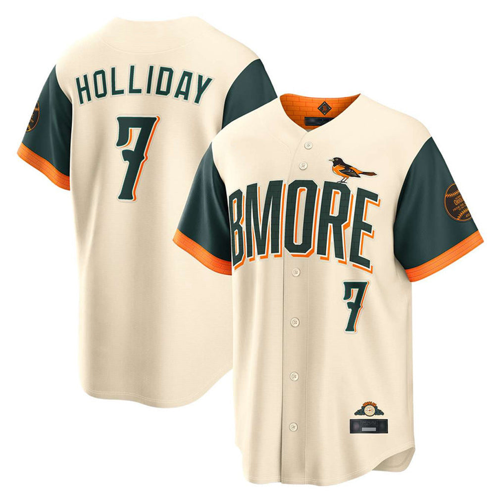 Rebec B.Orioles #7 Jackson Holliday Player Cream 2026 City Connect Home Game Stitched Jerseys