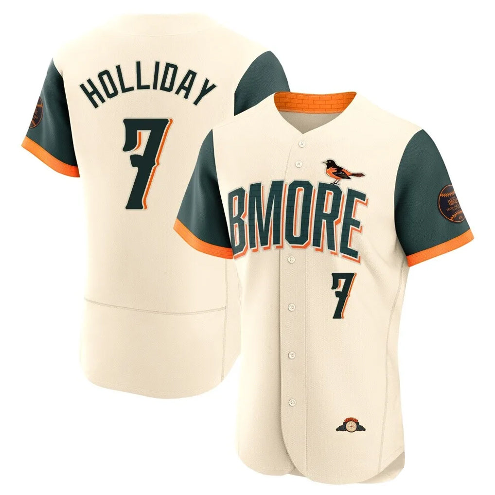 Rebec B.Orioles #7 Jackson Holliday Player Cream 2026 City Connect Limited Elite Home Game Stitched Jerseys