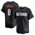 Rebec B.Orioles #8 Cal Ripken Player Black City Connect Limited Home Game Stitched Jerseys