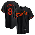 Rebec B.Orioles #8 Cal Ripken Player Black Home Game Stitched Jerseys