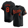 Rebec B.Orioles #8 Cal Ripken Player Black Limited Home Game Stitched Jerseys