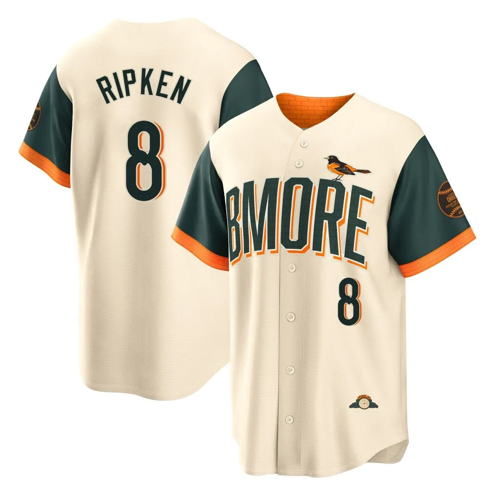 Rebec B.Orioles #8 Cal Ripken Player Cream 2026 City Connect Home Game Stitched Jerseys