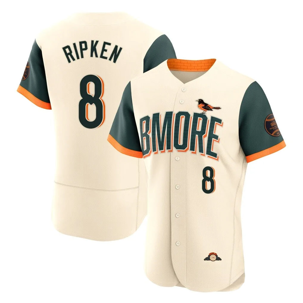 Rebec B.Orioles #8 Cal Ripken Player Cream 2026 City Connect Limited Elite Home Game Stitched Jerseys
