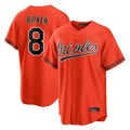 Rebec B.Orioles #8 Cal Ripken Player Orange Home Game Stitched Jerseys