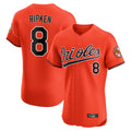 Rebec B.Orioles #8 Cal Ripken Player Orange Limited Elite Home Game Stitched Jerseys