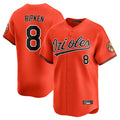 Rebec B.Orioles #8 Cal Ripken Player Orange Limited Home Game Stitched Jerseys