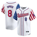 Rebec B.Orioles #8 Cal Ripken Player White Independence Day Vapor Premier Limited Home Game Stitched Jerseys