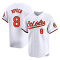 Rebec B.Orioles #8 Cal Ripken Player White Limited Home Game Stitched Jerseys